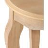 imageKate and Laurel Sutherlin Vintage Tiered Round Side Table 16 x 16 x 25 Light Natural Traditional TwoTier Circle Living Room End Table with Storage for Use as Bedroom Nightstand Option