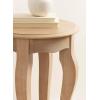 imageKate and Laurel Sutherlin Vintage Tiered Round Side Table 16 x 16 x 25 Light Natural Traditional TwoTier Circle Living Room End Table with Storage for Use as Bedroom Nightstand Option
