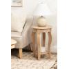 imageKate and Laurel Sutherlin Vintage Tiered Round Side Table 16 x 16 x 25 Light Natural Traditional TwoTier Circle Living Room End Table with Storage for Use as Bedroom Nightstand Option
