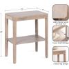 imageKate and Laurel Talcott Modern Rectangle Wood Side Table 22 x 14 x 26 Light Natural Wood Transitional Decorative TwoTier End Table for Use as a Bedroom Nightstand or Living Room Accent