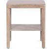 imageKate and Laurel Talcott Modern Rectangle Wood Side Table 22 x 14 x 26 Light Natural Wood Transitional Decorative TwoTier End Table for Use as a Bedroom Nightstand or Living Room Accent