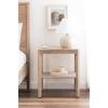 imageKate and Laurel Talcott Modern Rectangle Wood Side Table 22 x 14 x 26 Light Natural Wood Transitional Decorative TwoTier End Table for Use as a Bedroom Nightstand or Living Room Accent