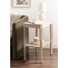 imageKate and Laurel Talcott Modern Rectangle Wood Side Table 22 x 14 x 26 Light Natural Wood Transitional Decorative TwoTier End Table for Use as a Bedroom Nightstand or Living Room Accent