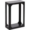 imageKate and Laurel Dahl Modern Slatted Wooden Slim Side Table 16 x 8 x 24 Natural Wood Transitional Wood Narrow End Table for Use as Living Room Plant Stand or Small Bedroom NightstandBlack