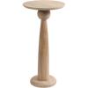 imageKate and Laurel Jakob Modern Wooden Round Side Table 12 x 24 Walnut Brown Circle Pedestal Table for Use as Bedroom Nightstand Indoor Plant Stand or Decorative Living Room TableNatural
