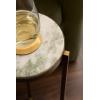 imageKate and Laurel Aguilar Modern Round Drink Table 9 x 9 x 23 White and Green Marble and Brass Genuine Marble Accent Table for Use as Indoor Plant Stand or Pedestal Martini Table