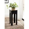 imageKate and Laurel Amani Arch Metal Drink Table 8 x 8 x 20 Natural Wood Tone and Black Farmhouse Indoor Plant Stand Table for Living Room Decor Storage and Display
