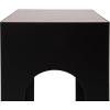 imageKate and Laurel Amani Arch Metal Drink Table 8 x 8 x 20 Natural Wood Tone and Black Farmhouse Indoor Plant Stand Table for Living Room Decor Storage and Display