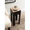imageKate and Laurel Amani Arch Metal Drink Table 8 x 8 x 20 Natural Wood Tone and Black Farmhouse Indoor Plant Stand Table for Living Room Decor Storage and Display