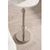 imageKate and Laurel Engles Traditional AdjustableHeight Pedestal Drink Table 10 x 10 x 30 White Marble and Silver Chrome Vintage Round Indoor Metal Plant Stand with Authentic Marble Tabletop