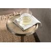 imageKate and Laurel Sanzo Modern Pedestal Drink Table 10 x 10 x 23 Gray Gunmetal Decorative End Table with Mirrored Tabletop for Use as Small Plant Stand or Cute Martini TableGold