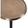 imageKate and Laurel Sanzo Modern Pedestal Drink Table 10 x 10 x 23 Gray Gunmetal Decorative End Table with Mirrored Tabletop for Use as Small Plant Stand or Cute Martini TableGoldBlack