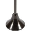 imageKate and Laurel Sanzo Modern Pedestal Drink Table 10 x 10 x 23 Gray Gunmetal Decorative End Table with Mirrored Tabletop for Use as Small Plant Stand or Cute Martini TablePewter