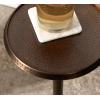 imageKate and Laurel Sanzo Modern Pedestal Drink Table 10 x 10 x 23 Gray Gunmetal Decorative End Table with Mirrored Tabletop for Use as Small Plant Stand or Cute Martini TableBronze