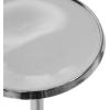 imageKate and Laurel Sanzo Modern Pedestal Drink Table 10 x 10 x 23 Gray Gunmetal Decorative End Table with Mirrored Tabletop for Use as Small Plant Stand or Cute Martini TableSilver