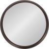imageKate and Laurel Sanzo Modern Pedestal Drink Table 10 x 10 x 23 Gray Gunmetal Decorative End Table with Mirrored Tabletop for Use as Small Plant Stand or Cute Martini TableBronze