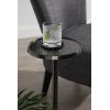 imageKate and Laurel Sanzo Modern Pedestal Drink Table 10 x 10 x 23 Gray Gunmetal Decorative End Table with Mirrored Tabletop for Use as Small Plant Stand or Cute Martini TablePewter