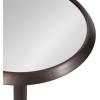 imageKate and Laurel Sanzo Modern Pedestal Drink Table 10 x 10 x 23 Gray Gunmetal Decorative End Table with Mirrored Tabletop for Use as Small Plant Stand or Cute Martini TableBronze