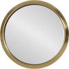 imageKate and Laurel Sanzo Modern Pedestal Drink Table 10 x 10 x 23 Gray Gunmetal Decorative End Table with Mirrored Tabletop for Use as Small Plant Stand or Cute Martini TableGold