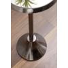 imageKate and Laurel Sanzo Modern Pedestal Drink Table 10 x 10 x 23 Gray Gunmetal Decorative End Table with Mirrored Tabletop for Use as Small Plant Stand or Cute Martini TablePewter