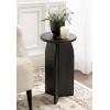 imageKate and Laurel Sora Modern Wooden Round Drink Table 12 x 12 x 22 Black Transitional Wood End Table for Use as Indoor Plant Stand or Living Room Mini TableBlack