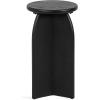 imageKate and Laurel Sora Modern Wooden Round Drink Table 12 x 12 x 22 Black Transitional Wood End Table for Use as Indoor Plant Stand or Living Room Mini TableBlack