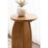 imageKate and Laurel Sora Modern Wooden Round Drink Table 12 x 12 x 22 Black Transitional Wood End Table for Use as Indoor Plant Stand or Living Room Mini TableRustic Brown