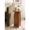 imageKate and Laurel Sora Modern Wooden Round Drink Table 12 x 12 x 22 Black Transitional Wood End Table for Use as Indoor Plant Stand or Living Room Mini TableRustic Brown