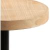 imageKate and Laurel Stratton Round Pedestal Drink Table 9 x 9 x 22 Hazelnut Brown and Black Decorative Mini Table for Use as Indoor Plant Stand or Cute Martini Table