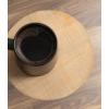 imageKate and Laurel Stratton Round Pedestal Drink Table 9 x 9 x 22 Hazelnut Brown and Black Decorative Mini Table for Use as Indoor Plant Stand or Cute Martini Table