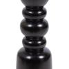 imageKate and Laurel Tirollo Modern Round Drink Table 10 x 10 x 22 Natural Wood Living Room Accent Pedestal Table with Turned Base for Use as Indoor Plant StandBlack