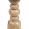 imageKate and Laurel Tirollo Modern Round Drink Table 10 x 10 x 22 Natural Wood Living Room Accent Pedestal Table with Turned Base for Use as Indoor Plant StandNatural