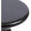imageKate and Laurel Tirollo Modern Round Drink Table 10 x 10 x 22 Natural Wood Living Room Accent Pedestal Table with Turned Base for Use as Indoor Plant StandBlack