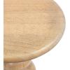 imageKate and Laurel Tirollo Modern Round Drink Table 10 x 10 x 22 Natural Wood Living Room Accent Pedestal Table with Turned Base for Use as Indoor Plant StandNatural