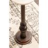 imageKate and Laurel Wegner Transitional Wood and Marble Round Drink Table 8 x 8 x 23 White Marble and Brown Modern Durable Pedestal Table for Use as Indoor Plant Stand or Decorative Mini TableBrown