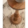 imageKate and Laurel Wegner Transitional Wooden Round Drink Table 8 x 8 x 23 Natural Wood Modern Durable Pedestal Table for Use as Round Drink Table Indoor Plant Stand or Decorative Mini Table