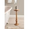 imageKate and Laurel Wegner Transitional Wooden Round Drink Table 8 x 8 x 23 Natural Wood Modern Durable Pedestal Table for Use as Round Drink Table Indoor Plant Stand or Decorative Mini Table