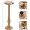 imageKate and Laurel Wegner Transitional Wooden Round Drink Table 8 x 8 x 23 Natural Wood Modern Durable Pedestal Table for Use as Round Drink Table Indoor Plant Stand or Decorative Mini Table