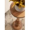 imageKate and Laurel Wegner Transitional Wooden Round Drink Table 8 x 8 x 23 Natural Wood Modern Durable Pedestal Table for Use as Round Drink Table Indoor Plant Stand or Decorative Mini Table