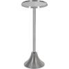 imageKate and Laurel Sanzo Modern Pedestal Drink Table 10 x 10 x 23 Gray Gunmetal Decorative End Table with Mirrored Tabletop for Use as Small Plant Stand or Cute Martini TableSilver
