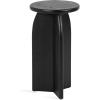 imageKate and Laurel Sora Modern Wooden Round Drink Table 12 x 12 x 22 Black Transitional Wood End Table for Use as Indoor Plant Stand or Living Room Mini TableBlack
