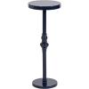 imageKate and Laurel Stratton Vintage Round Pedestal Drink Table 9 x 9 x 22 Antique Gold Decorative Mini Table for Use as Indoor Plant Stand or Cute Living Room AccentNavy Blue
