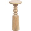 imageKate and Laurel Tirollo Modern Round Drink Table 10 x 10 x 22 Natural Wood Living Room Accent Pedestal Table with Turned Base for Use as Indoor Plant StandNatural