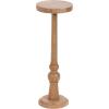 imageKate and Laurel Wegner Transitional Wooden Round Drink Table 8 x 8 x 23 Natural Wood Modern Durable Pedestal Table for Use as Round Drink Table Indoor Plant Stand or Decorative Mini Table