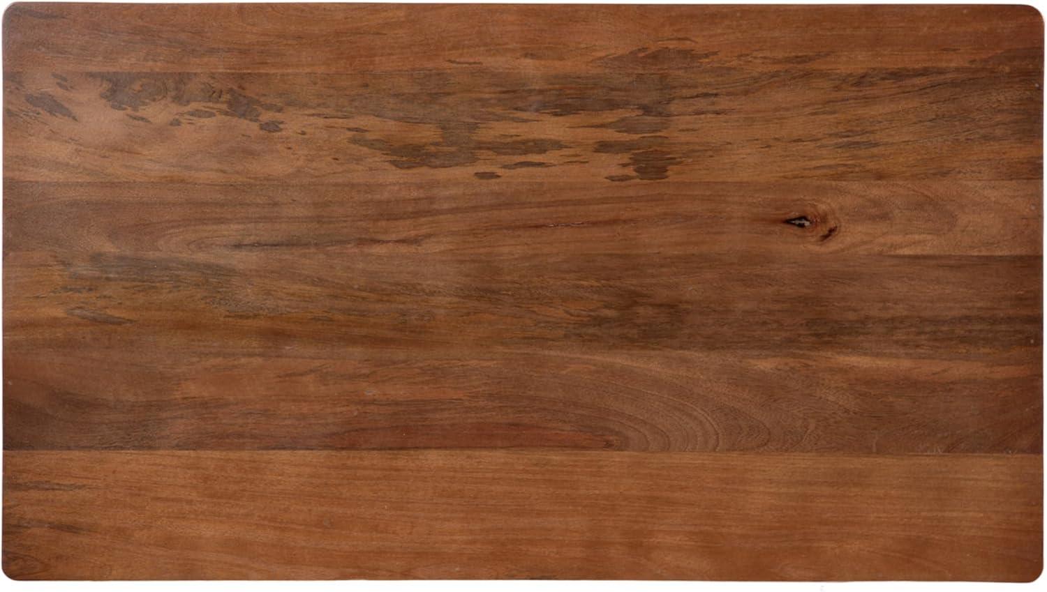 imageKate and Laurel Dahl Transitional Rectangular Coffee Table 36 x 20 x 18 Natural Wood Modern Rectangle Living Room Table with Solid Mango Wood Construction and Bonus Underlying StorageWalnut Brown