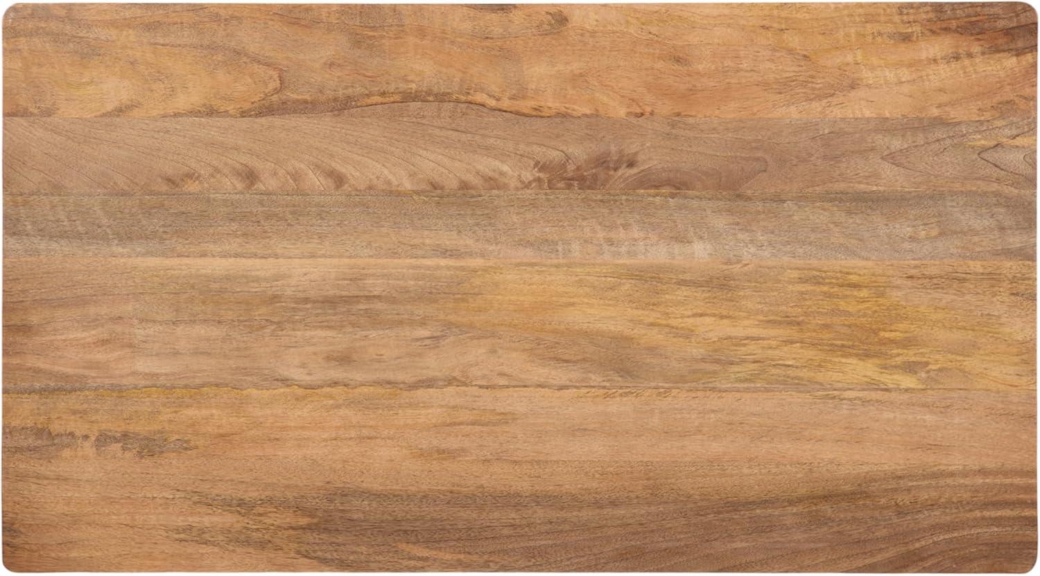 imageKate and Laurel Dahl Transitional Rectangular Coffee Table 36 x 20 x 18 Natural Wood Modern Rectangle Living Room Table with Solid Mango Wood Construction and Bonus Underlying StorageNatural