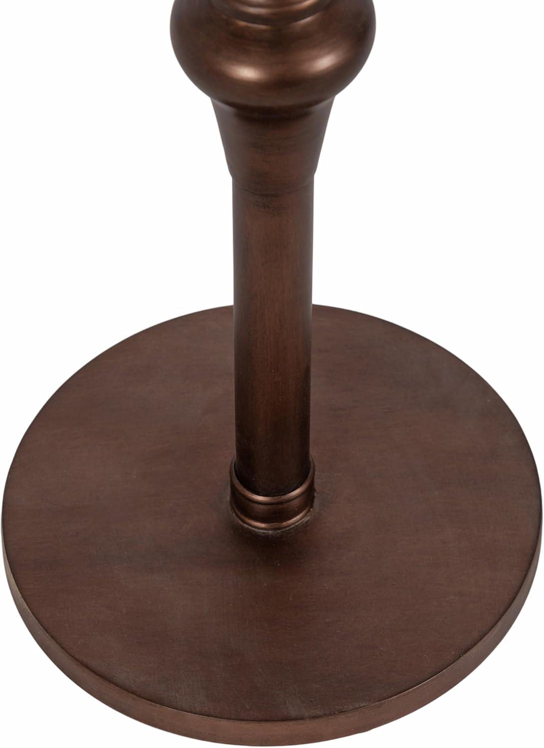 imageKate and Laurel Stratton Round Pedestal Drink Table 13 x 13 x 26 Bronze Decorative Mini Table for Use as Indoor Plant Stand or Cute Martini Table