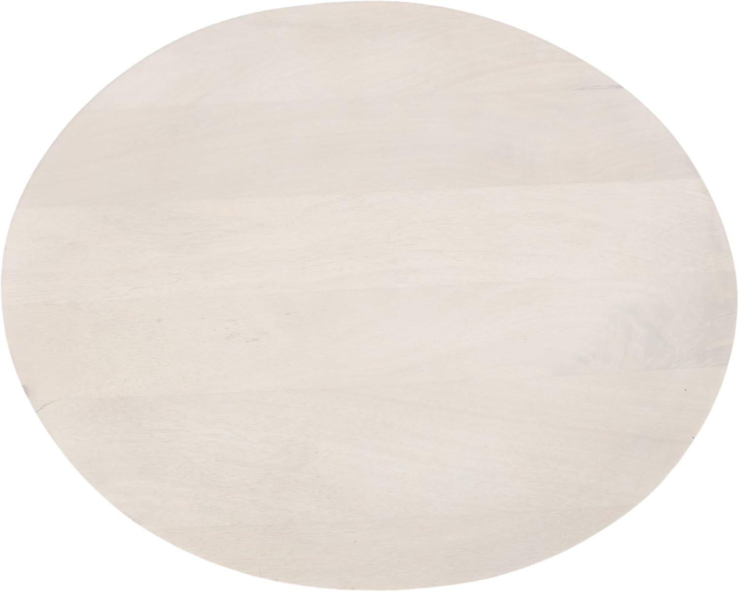 imageKate and Laurel Sureda Modern Wooden Oval Side Table 20 x 16 x 22 Black Transitional Wood End Table for Use as Bedroom Nightstand or Living Room Plant Stand TableWhite