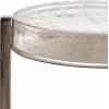 imageKate and Laurel Aguilar Modern Round Drink Table 9 x 9 x 23 Emperador Brown Marble and Black Genuine Marble Accent Table for Use as Indoor Plant Stand or Pedestal Martini TablePewter