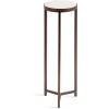 imageKate and Laurel Aguilar Modern Round Drink Table 9 x 9 x 23 Emperador Brown Marble and Black Genuine Marble Accent Table for Use as Indoor Plant Stand or Pedestal Martini TableBronze
